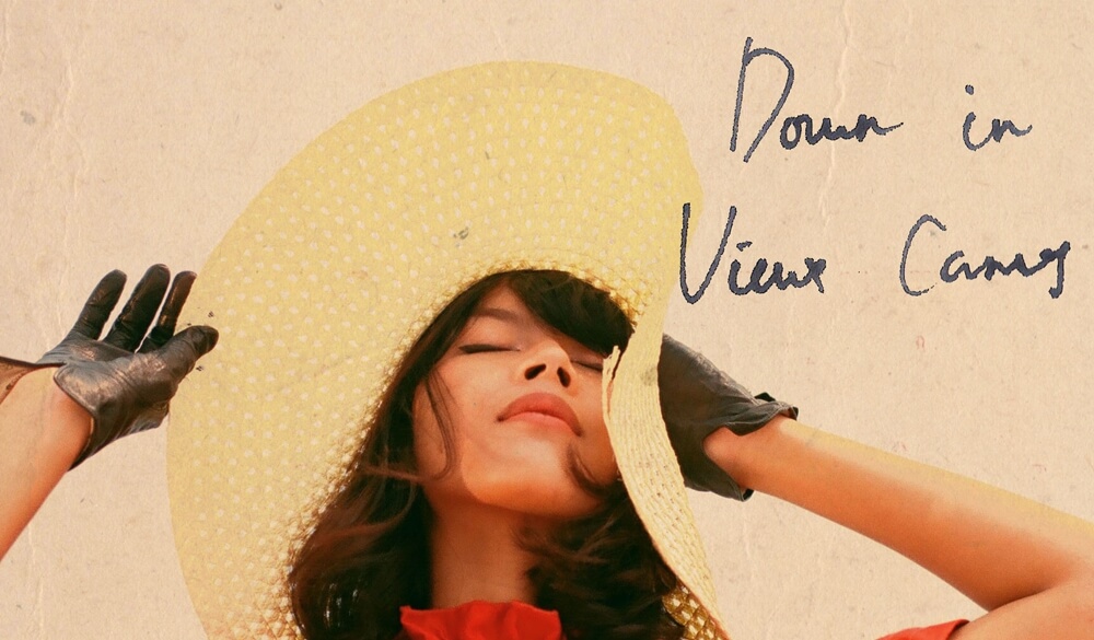 Salah satu cover single Vira Talisa, mengenakan straw hat dan sarung tangan kulit berwarna hitam
